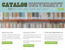 Tablet Screenshot of cataloguniversity.com
